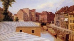 Eduard Gaertner - paintings - Blick vom Dach der Raveneschen Eisenhandlung auf die Friedrichsgracht