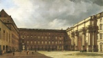 Eduard Gaertner - Peintures - Cour Eosander du Château Royal de Berlin