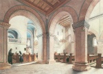 Eduard Gaertner - paintings - In der Peterskirche auf dem Petersberg bei Halle