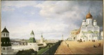Eduard Gaertner - Peintures - Panorama du Kremlin à Moscou