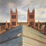 Eduard Gaertner - paintings - Panorama von Berlin vom Dach der Friedrichswerderschen Kirche aus