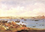 Eduard Hildebrandt - Peintures - Panorama de Rio de Janeiro vu depuis l´île das Cobras