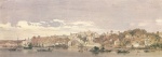 Eduard Hildebrandt - Peintures - Vue panoramique de la ville de Salvador