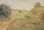 Wilhelm Morgner - paintings - Huegelige Felder