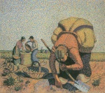 Wilhelm Morgner - Peintures - La récolte des pommes de terre II