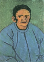 Wilhelm Morgner  - Peintures - Autoportrait