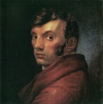 Philipp Otto Runge - Peintures - Autoportrait en redingote marron