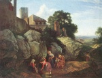 Adrian Ludwig Richter - paintings - Ariccia