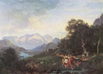 Adrian Ludwig Richter  - Peintures - Paysage autour de Salzbourg
