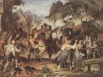 Joseph Anton Koch - Peintures - La rébellion  du Tyrol en 1809