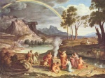 Joseph Anton Koch - Peintures - Paysage avec les offrandes de Noé