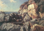 Edmund Friedrich Kanoldt - paintings - Felsen am Meer auf Capri