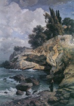 Edmund Friedrich Kanoldt - paintings - Penelope am Meeresstrand
