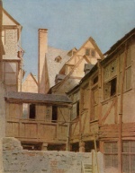 Charles Théodore Reiffenstein - Peintures - Cour dans la rue des Juifs