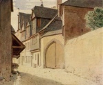Charles Théodore Reiffenstein - Peintures - Presbytère dans la rue Schlesing