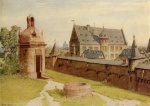 Carl Theodor Reiffenstein - paintings - Waisenhaus auf dem Klapperfeld vom Wall über dem Friedberger Tor aus