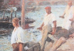 Robert Sterl - paintings - Elbearbeiter