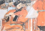 Robert Sterl - paintings - Hoforchester in Petershof