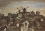 Théophile Alexandre Steinlen - Peintures - Les moulins de Montmartre