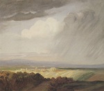 Theophile Alexandre Steinlen - Bilder Gem�lde - Gewitter ueber dem Tal