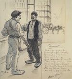 Theophile Alexandre Steinlen - Bilder Gem�lde - Strassenbauarbeiter