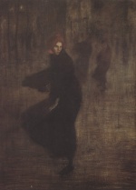 Théophile Alexandre Steinlen - paintings - Windstoss