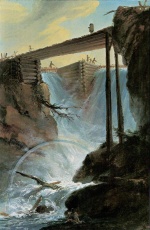 Carspar Wolf - Peintures - Le barrage de Mühletal