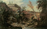 Carspar Wolf - paintings - Felslandschaft mit zwei Wanderern