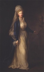 Anton Graff - Peintures - Portrait de la princesse Louise Augusta du Danemark