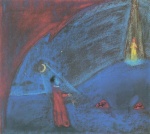 Walter Gramatté - Peintures - Le garçon rêvant, premier acte (Ziganka)