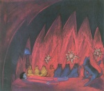 Walter Gramatté - paintings - Der träumende Knabe zweiter Akt (Ziganka