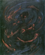 Walter Gramatté - Peintures - Le rêve de poissons