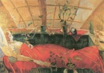 Walter Gramatté - Peintures - La convalescente (Sonia Gramatte)