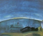 Walter Gramatté - paintings - Hiddensoe (Morgen am Meer)