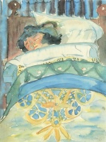Walter Gramatté  - paintings - Schlafendes Mädchen II
