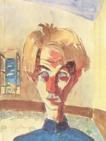 Walter Gramatté  - paintings - Selbst in engem Raum