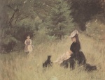 Berthe Morisot - Peintures - Dans la prairie