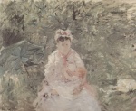Berthe Morisot - paintings - Die Säugamme Angele stillt Julie Manet