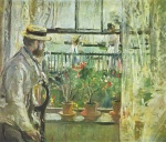 Berthe Morisot - paintings - Eugene Manet auf der Isle of Wight 