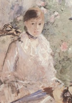 Berthe Morisot  - Peintures - Eté (Jeune femme à la fenêtre)