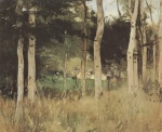 Berthe Morisot  - Peintures - Cabane couverte de chaume en Normandie