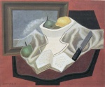 Juan Gris - Peintures - La table devant  le tableau