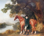 George Stubbs - Peintures - Portrait d'un chasseur
