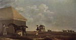 George Stubbs - Peintures - Gimcrack avec un palefrenier  sur Newmarket Heath