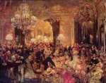 Adolf Friedrich Erdmann von Menzel - Peintures - Souper avec bal