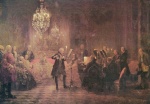 Adolf Friedrich Erdmann von Menzel - Peintures - Concert de flûte de Frédéric le Grand à Sanssouci