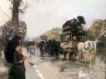 Childe Hassam - Peintures - Pluie d´avril sur les Champs-Elysées