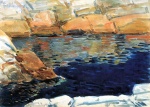 Childe Hassam - Peintures - Vue sur l'étang Beryl