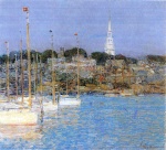 Childe Hassam - paintings - Cat Boats, Newport