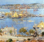 Childe Hassam - Peintures - Le port de Gloucester